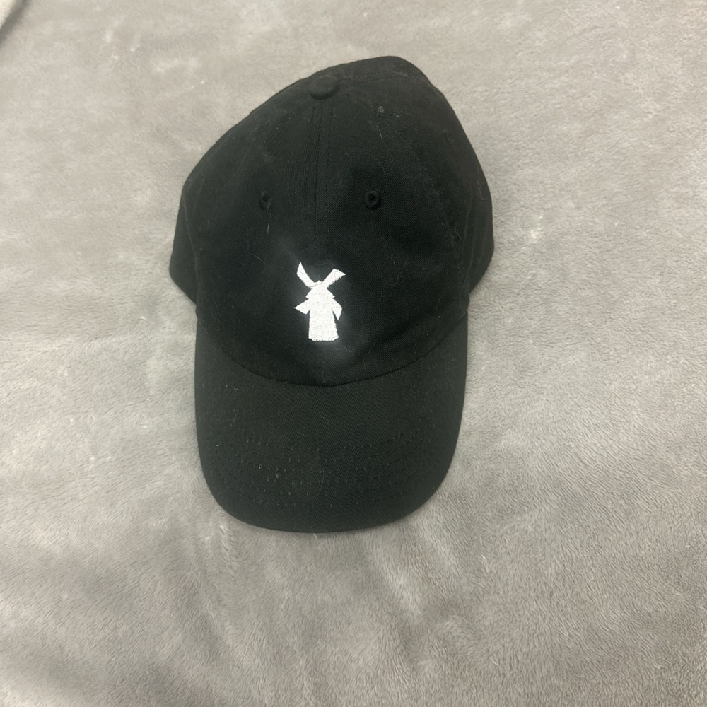 Dutch Bros Black Hat with White Windmill Logo